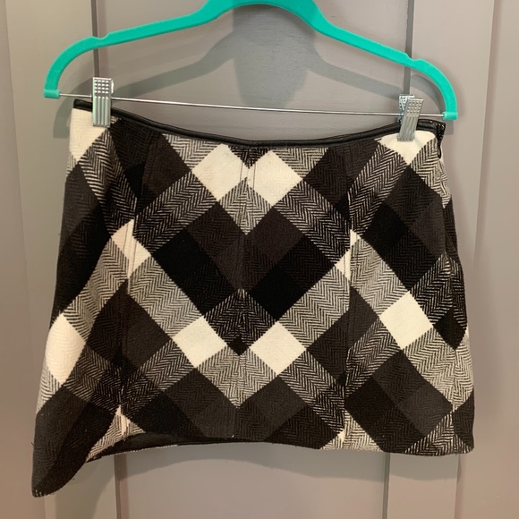 Free People Twiggy Herringbone Plaid Mini Skirt - Picture 7 of 10